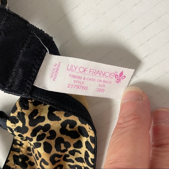 Lily of France Leopard Print Bra 38B - Picture 4 of 4
